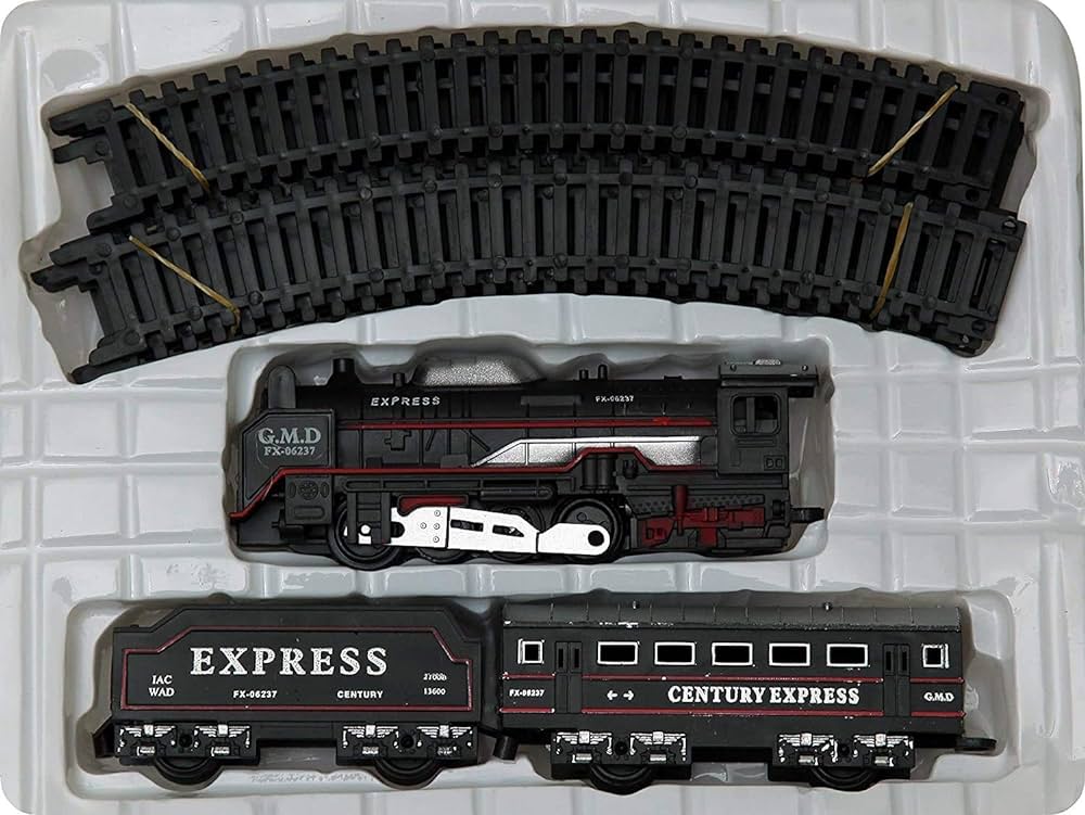 Train Express Electric Track Set Simulation Battery operated for kids (Small) - Trendytoys