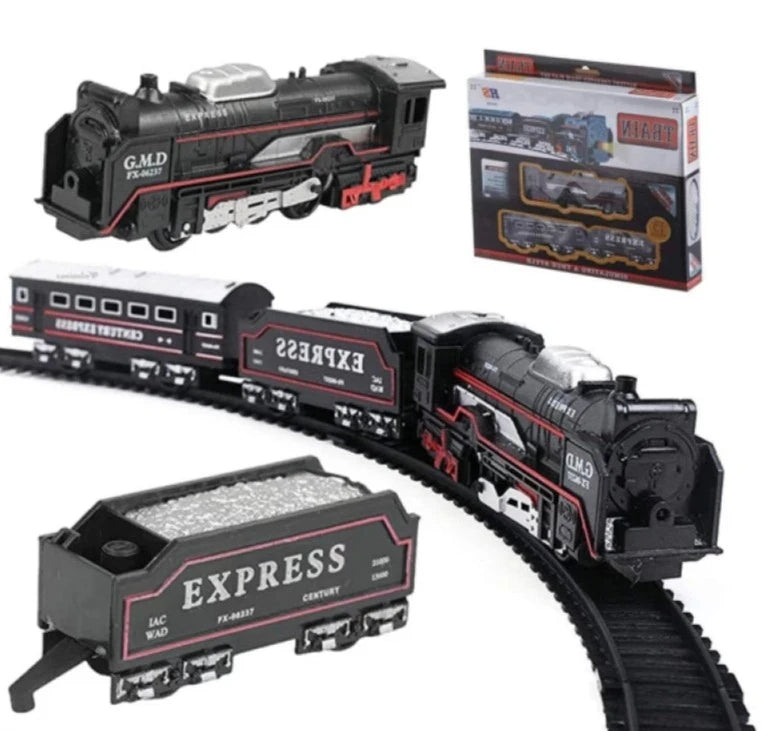 Train Express Electric Track Set Simulation Battery operated for kids (Small) - Trendytoys