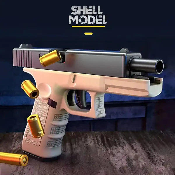 Automatic Shell Ejection Soft Bullet Ejecting Unique Gun Toy