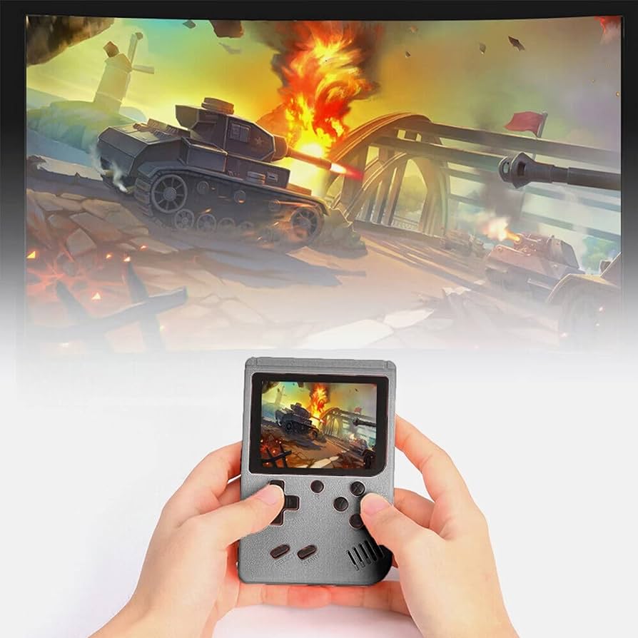 500 In 1 Retro Video Game Console Handheld Game With Extra Remort for 2 Players. - Trendytoys