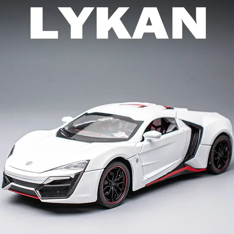 1:24 Lykan Hypersport Supercar Model Diecasts & Toy Vehicles Toy Car Metal Collection Toy Kid Toys for Children Kids Gifts - Trendytoys