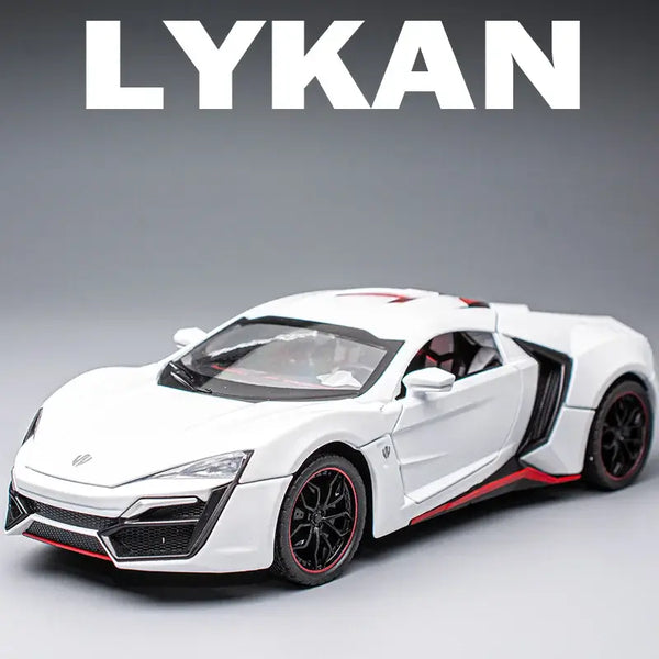 1:24 Lykan Hypersport Supercar Model Diecasts & Toy Vehicles Toy Car Metal Collection Toy Kid Toys for Children Kids Gifts - Trendytoys