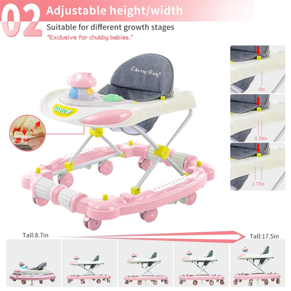 3 IN 1 MULTIFUNCTIONAL BABY WALKER WITH ROCKER & STROLLER - Trendytoys