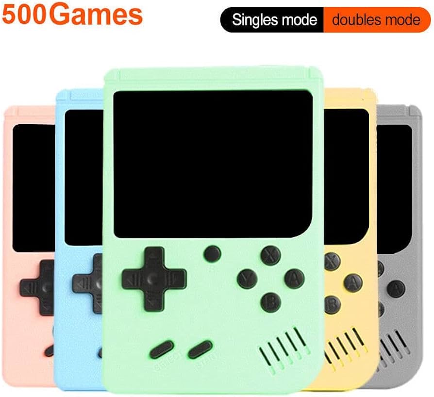 500 In 1 Retro Video Game Console Handheld Game With Extra Remort for 2 Players. - Trendytoys