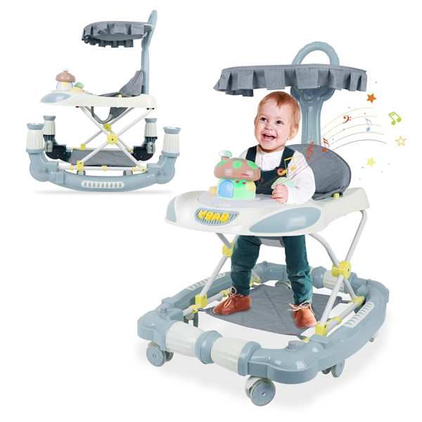 3 IN 1 MULTIFUNCTIONAL BABY WALKER WITH ROCKER & STROLLER - Trendytoys