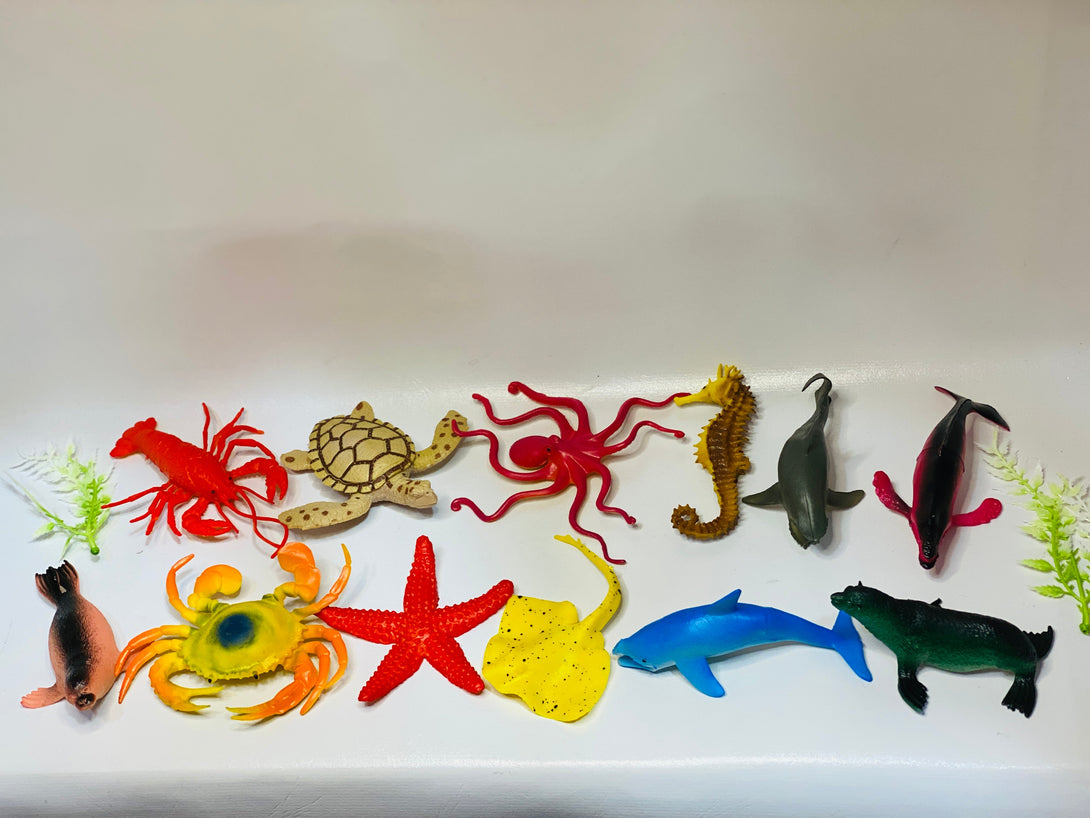 12 Pieces Sea Animal Pack - Trendytoys