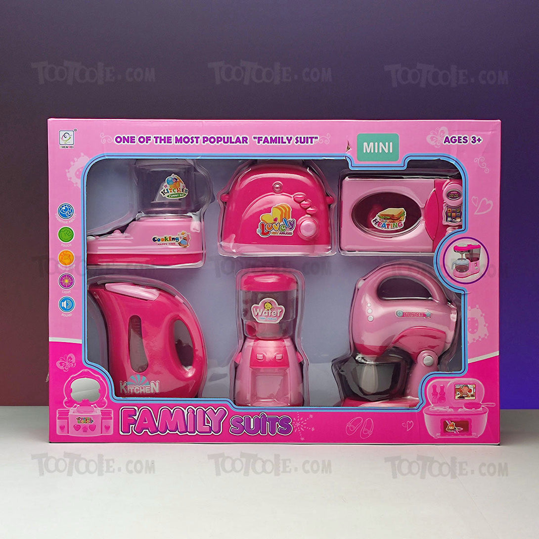 household-home-appliances-play-set-electric-plastic-toys-with-realistic-sound-for-kids-pink-ii