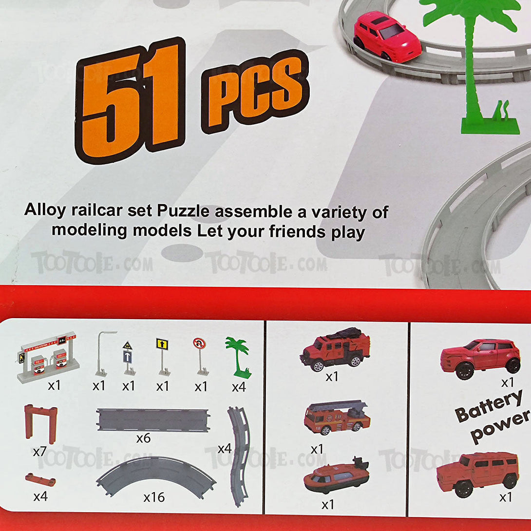 city-fire-rescue-track-set-w-alloy-cars-fire-trucks-51-pcs-for-kids