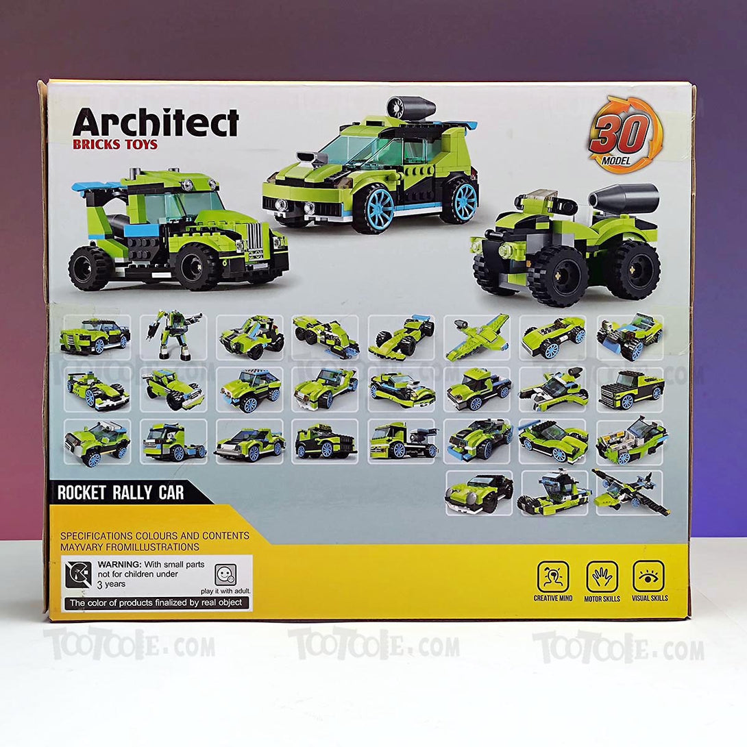 241-pc-architect-rocket-car-27-change-brick-lego-puzzle-game-for-kids