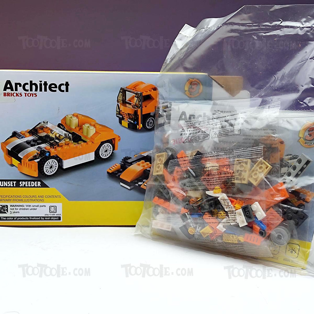 119-pc-architect-sunset-speeder-3-change-brick-lego-puzzle-game-for-kids