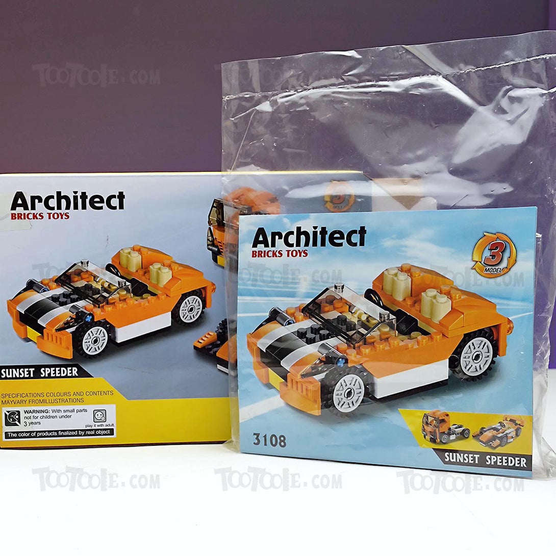 119-pc-architect-sunset-speeder-3-change-brick-lego-puzzle-game-for-kids