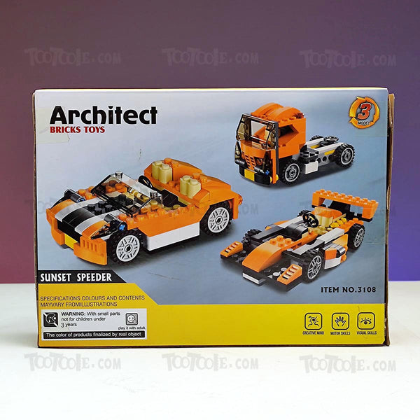 119-pc-architect-sunset-speeder-3-change-brick-lego-puzzle-game-for-kids