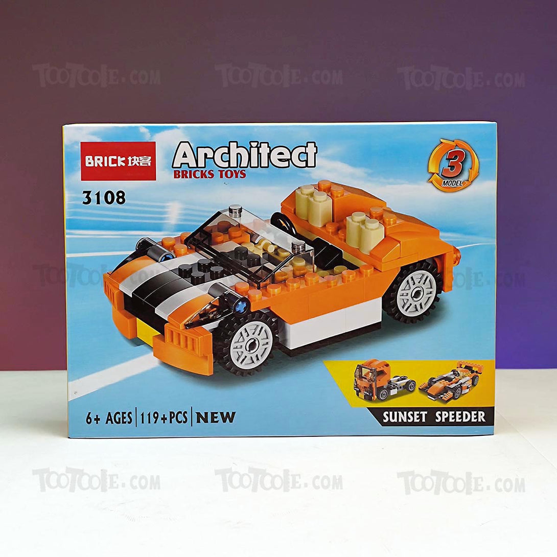 119-pc-architect-sunset-speeder-3-change-brick-lego-puzzle-game-for-kids