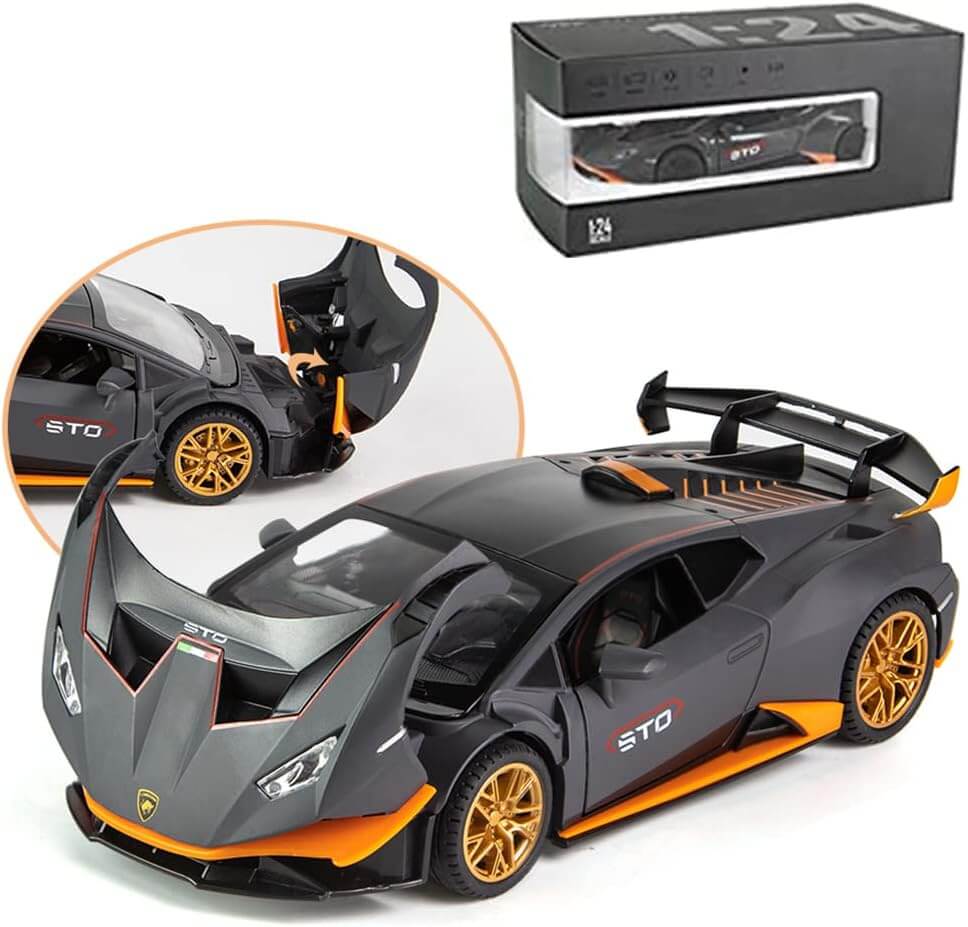 1:24 LAMBORGHINI HURACAN STO ALLOY DIECAST METAL MODEL CAR - Trendytoys