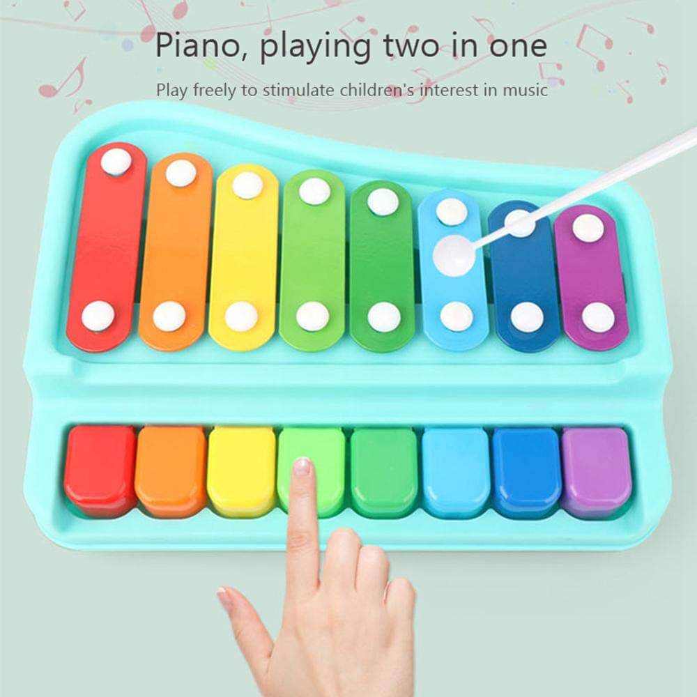 2 IN 1 XYLOPHONE & PIANO MUSICAL INSTRUMENT - Trendytoys