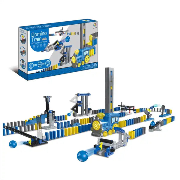 DOMINO TRAIN BRICKS THEME SET - Trendytoys