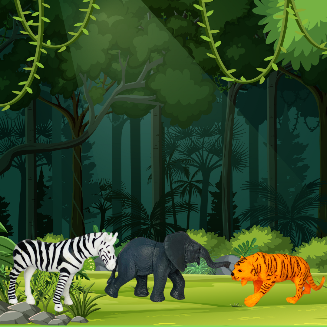 6 pieces Jungle animal pack - Trendytoys