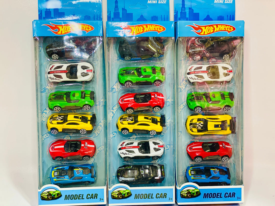 6 Pieces pack Off Hot Wheels Model Dinky Cars - Trendytoys