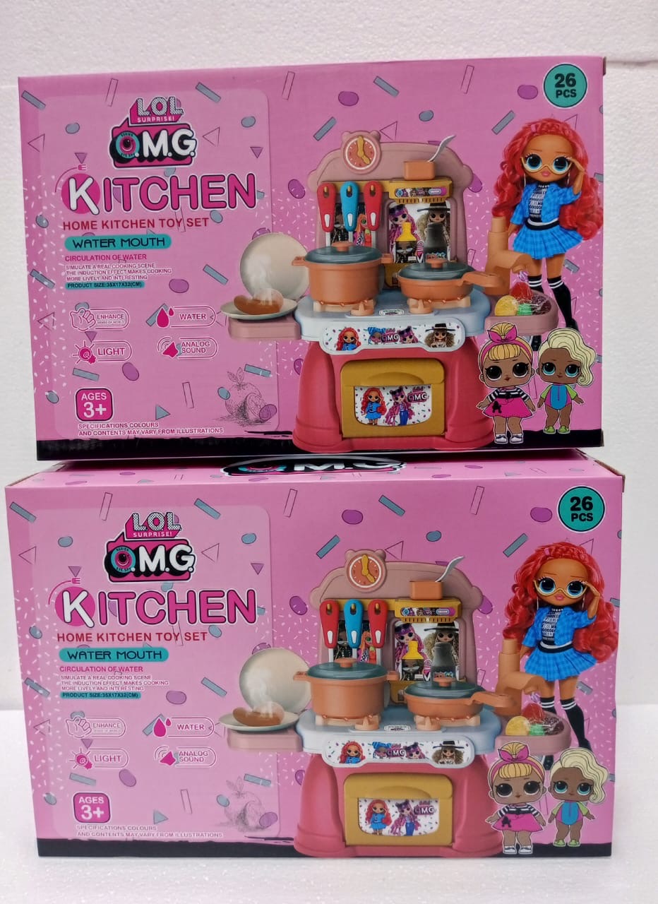 Home Kitchen Play Set 26 Pcs and Only Barbie 25 pcs - Trendytoys