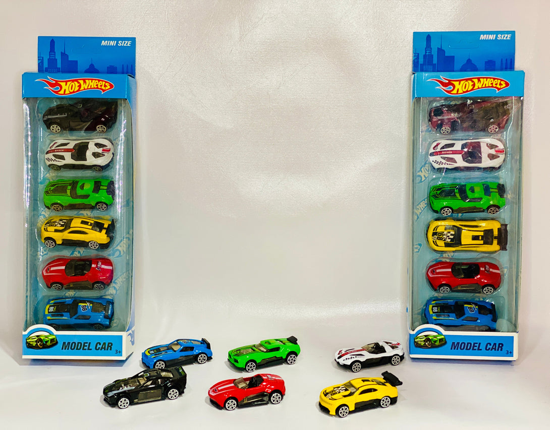 6 Pieces pack Off Hot Wheels Model Dinky Cars - Trendytoys