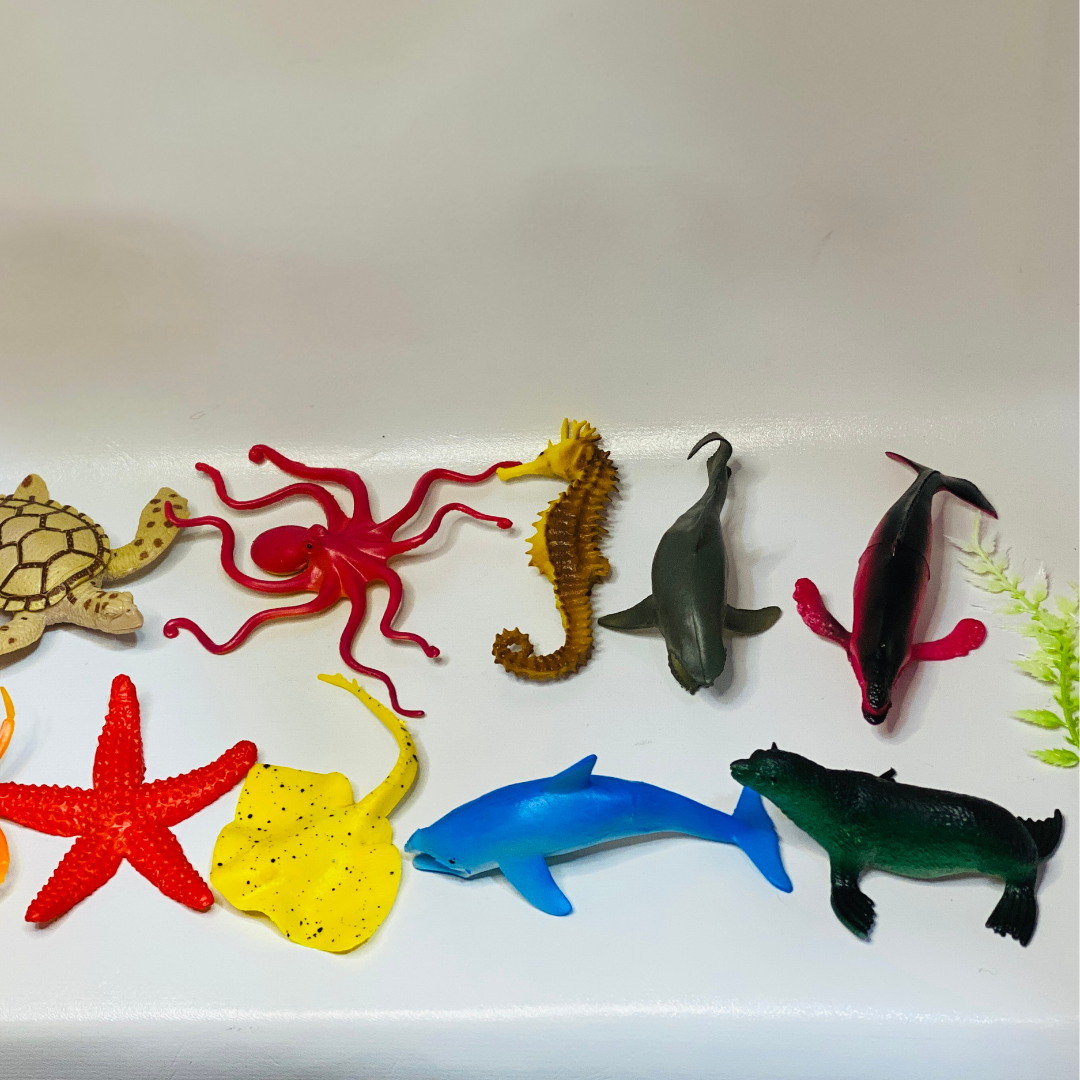 12 Pieces Sea Animal Pack - Trendytoys