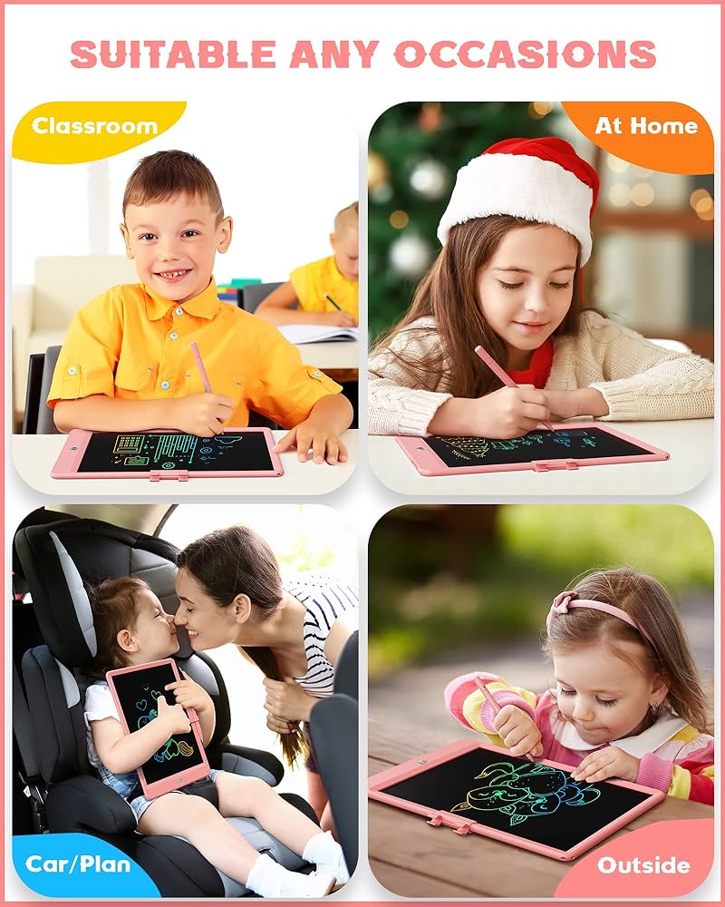 Multi Colors - LCD Writing Tablet 12 Inch - - Trendytoys