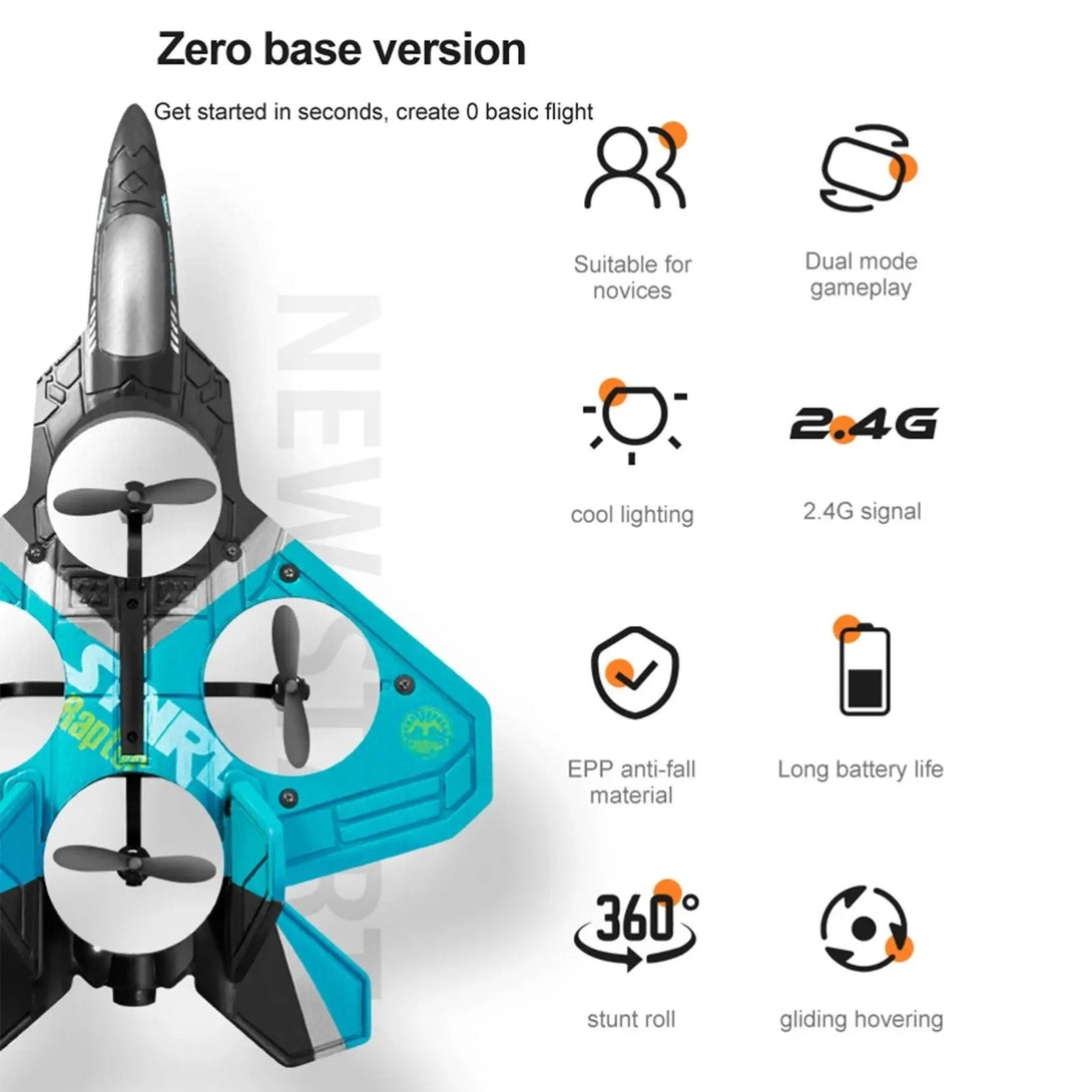 360 DEGREE RC FIGHTER DRONE JET - Trendytoys