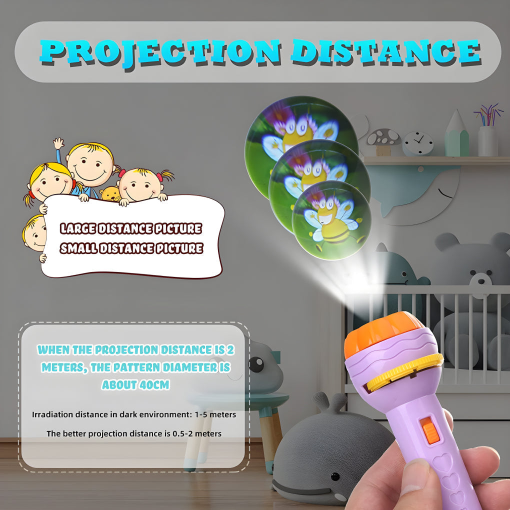 24 PATTERNS-3 SLIDES EDUCATION LIGHT PROJECTOR TORCH FOR KIDS - Trendytoys