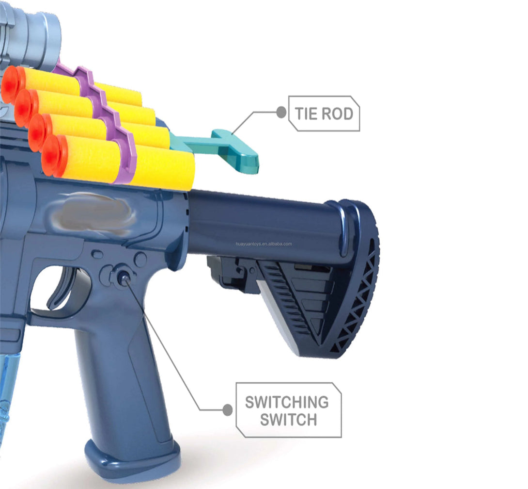 3 in 1 GEL BLASTER GUN WITH SOFT BULLET BLASTER GUN WITH BUBBLE MAKER GUN - Trendytoys