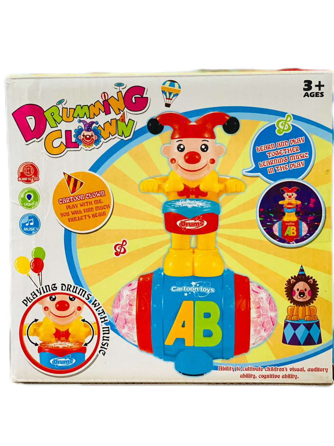 Musical Dancing Clown with Drum - Trendytoys