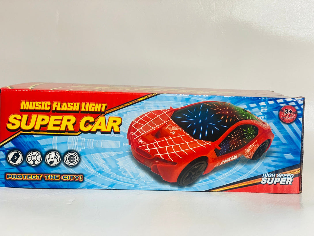 Amazing Spider Man Music Flash Light Super Car - Trendytoys