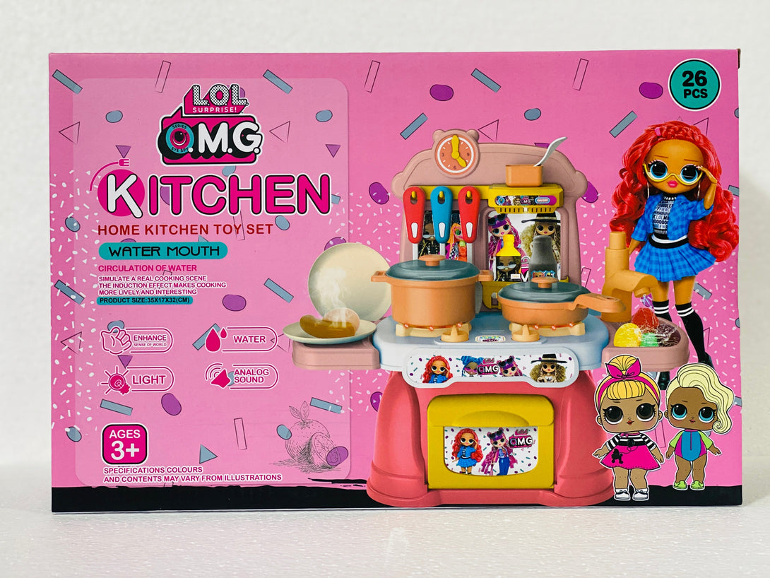 Home Kitchen Play Set 26 Pcs and Only Barbie 25 pcs - Trendytoys