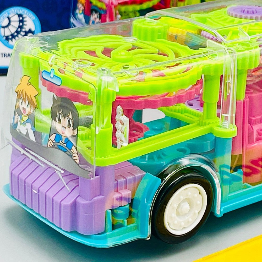 Gear Light Bus Toy with Mechanical Gears Simulation - Trendytoys