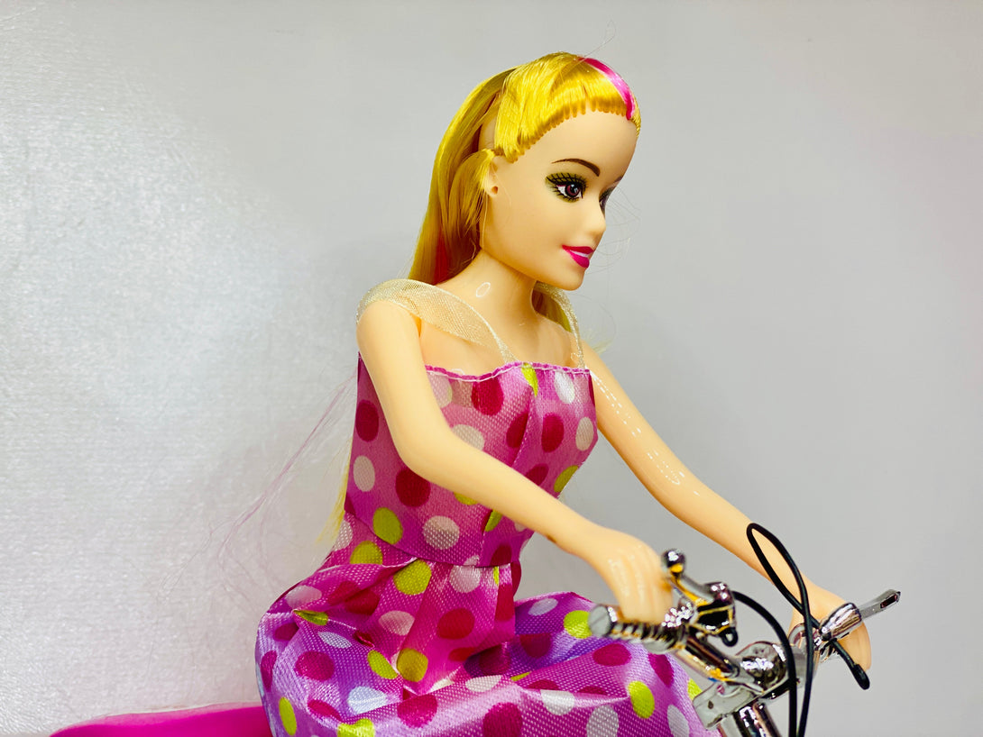 Electric Bicycle Pretty Girl With Light & Music - Trendytoys