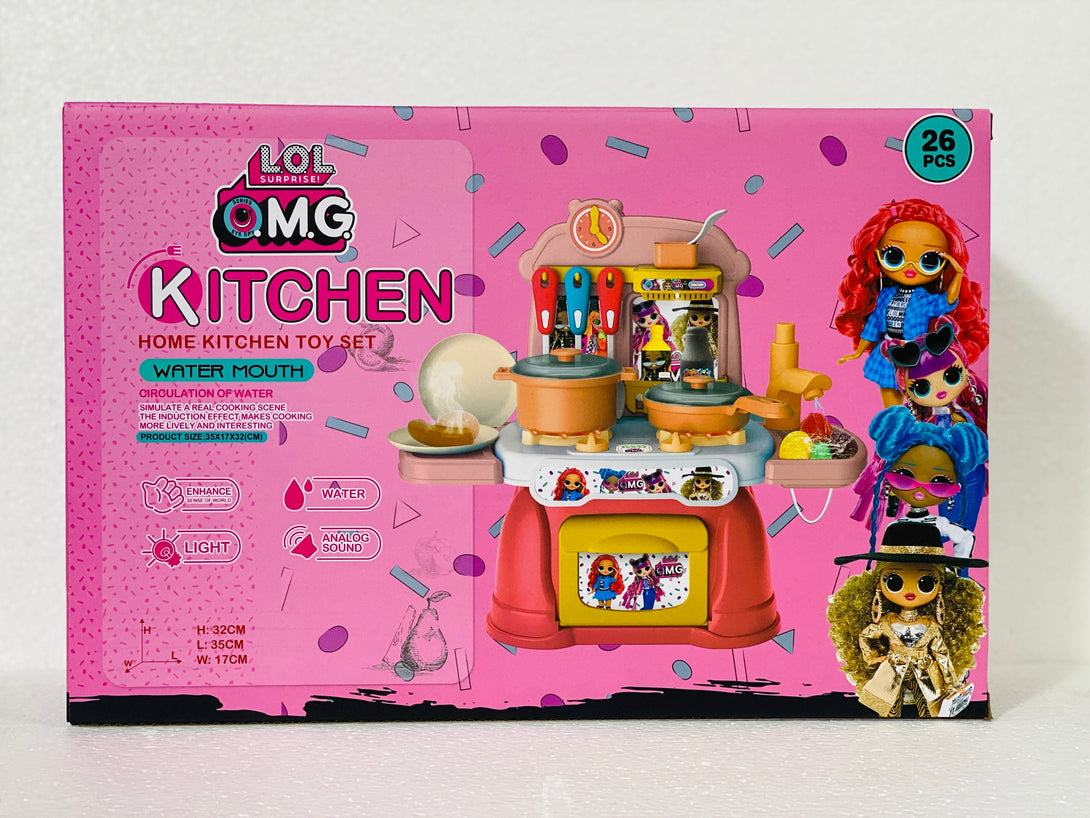 Home Kitchen Play Set 26 Pcs and Only Barbie 25 pcs - Trendytoys