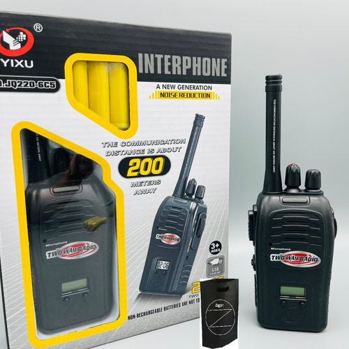 2 PCS Wireless Walkie Talkie TOY 200 Meter Range - Trendytoys