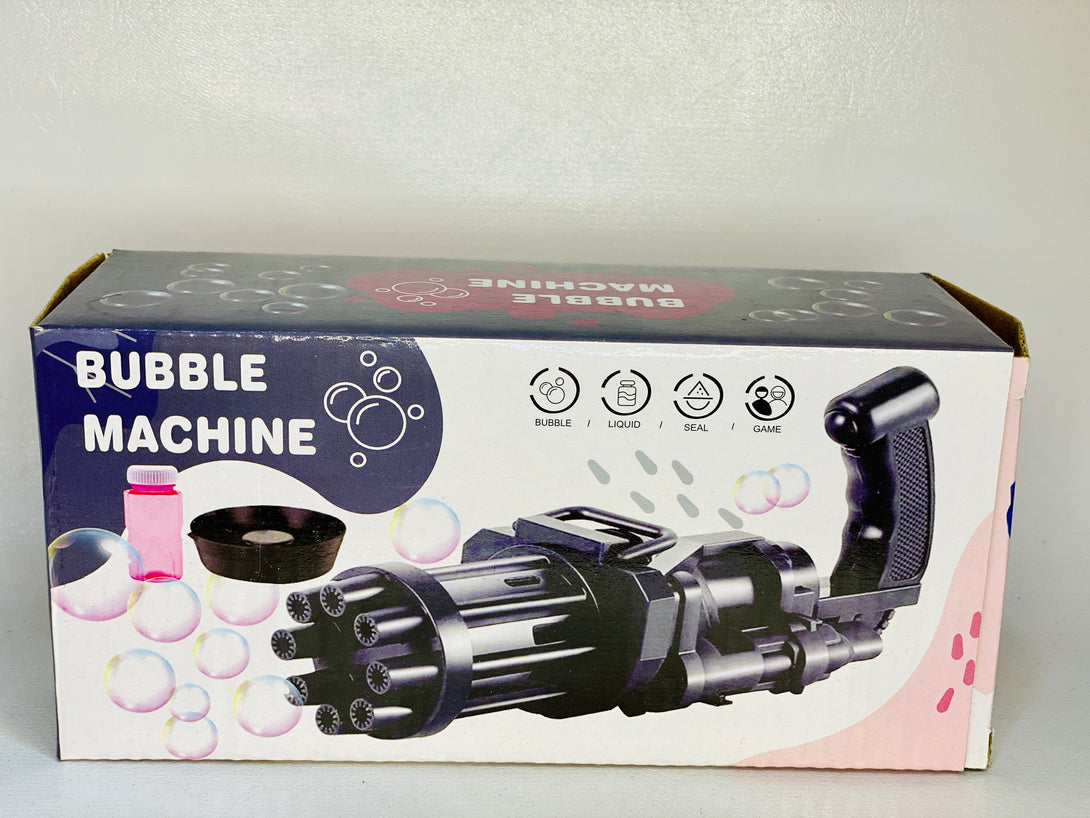 9 Holes Gatling Electric Bubble Gun - Trendytoys