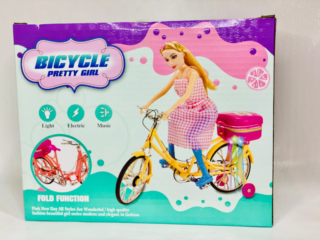 Electric Bicycle Pretty Girl With Light & Music - Trendytoys