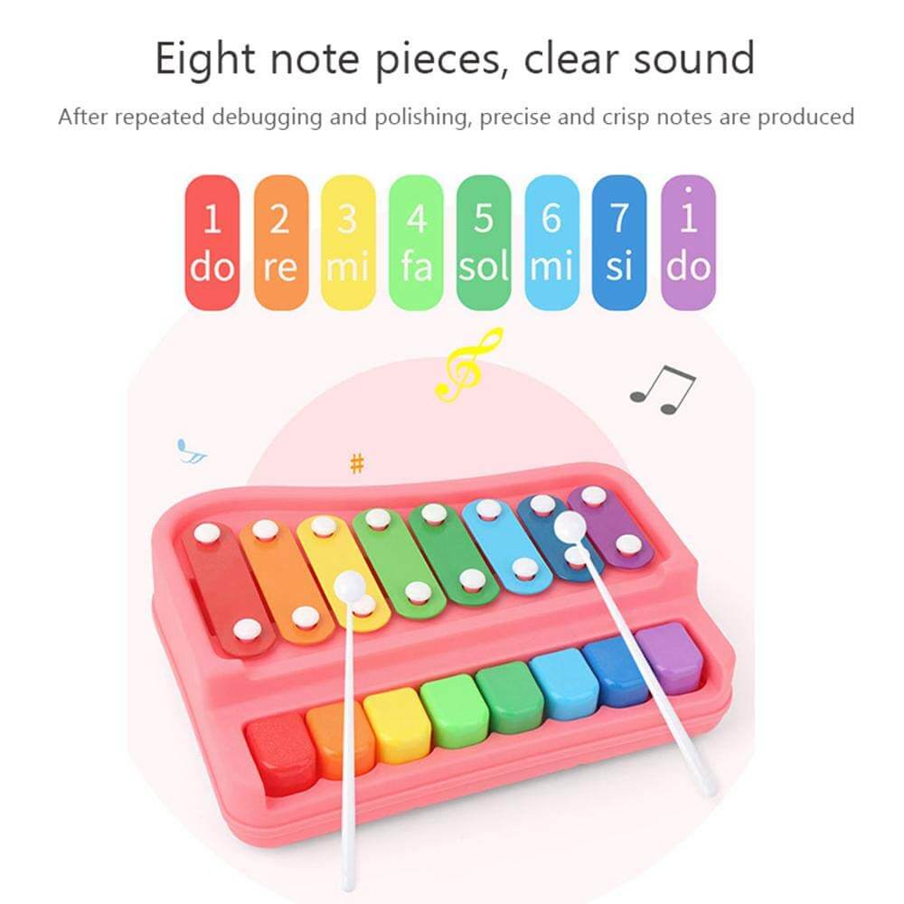 2 IN 1 XYLOPHONE & PIANO MUSICAL INSTRUMENT - Trendytoys