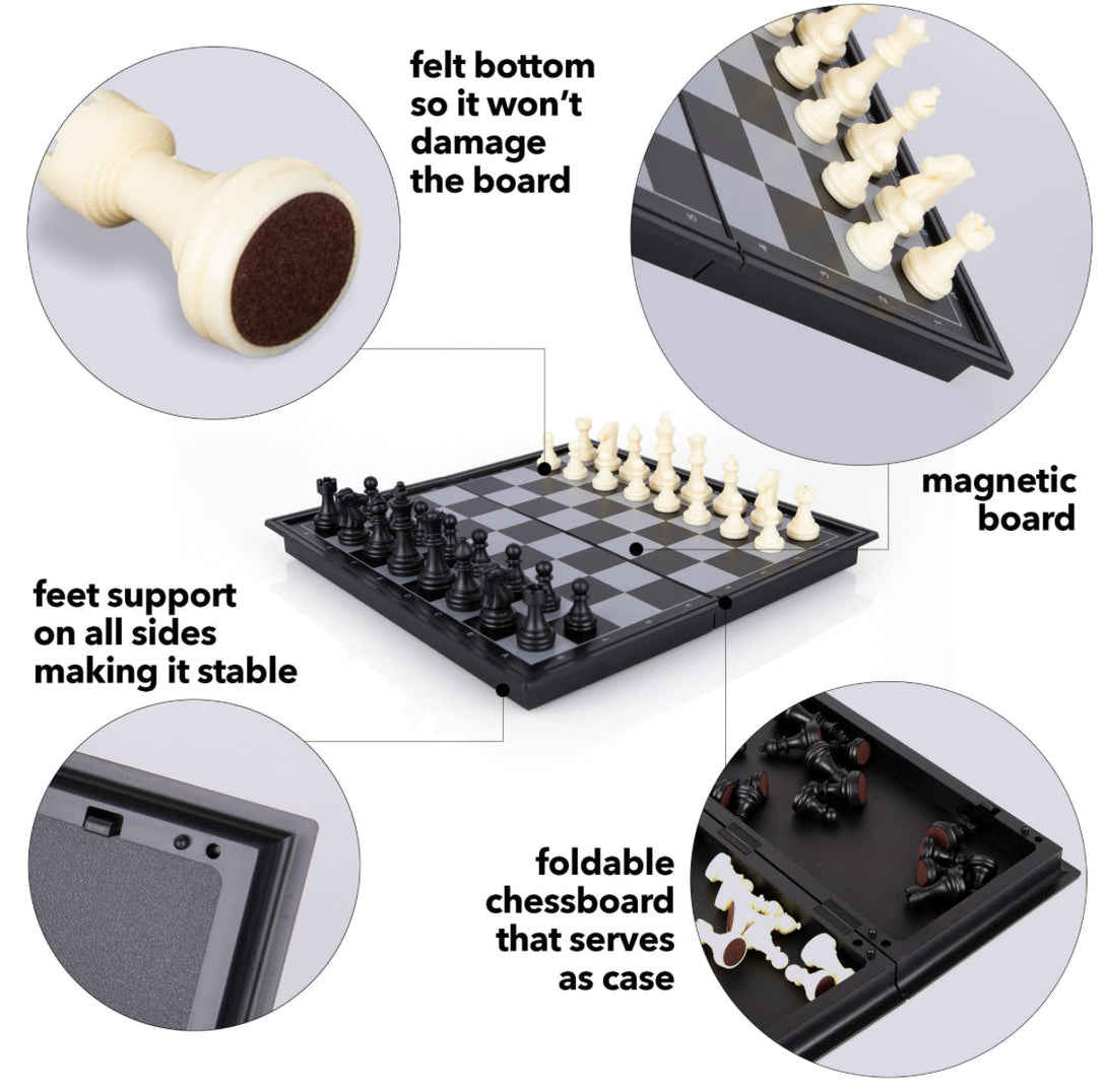 Portable Magnetic Folding Chess Board - Trendytoys