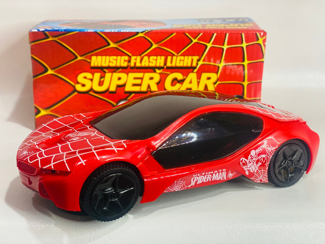 Amazing Spider Man Music Flash Light Super Car - Trendytoys