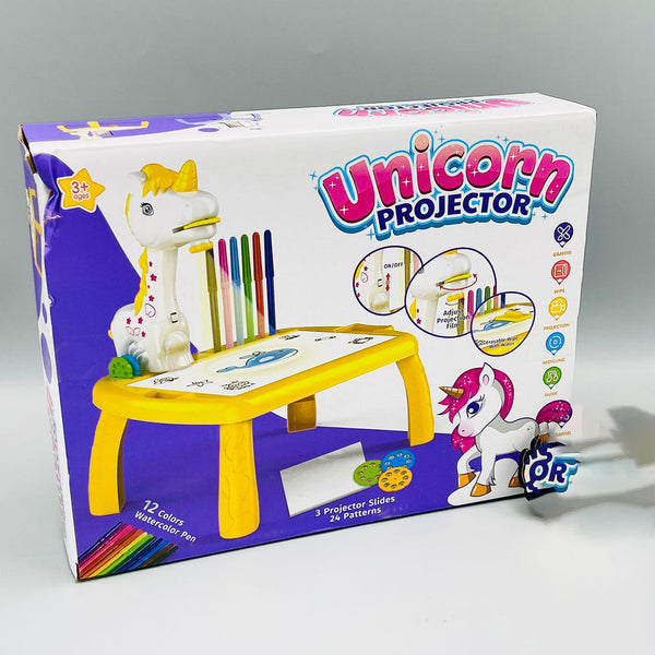 Drawing Projector Table Unicorn Style, Trace and Draw for Kids Preschool Learning and Education - Trendytoys