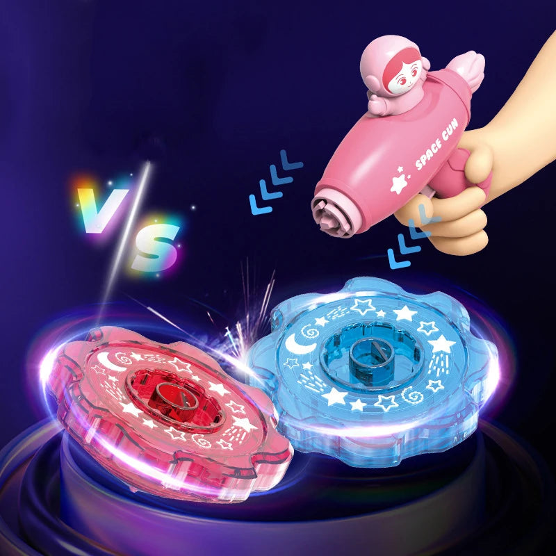 2 IN 1 GYRO FRISBEE LAUNCHER SPACE GUN - Trendytoys