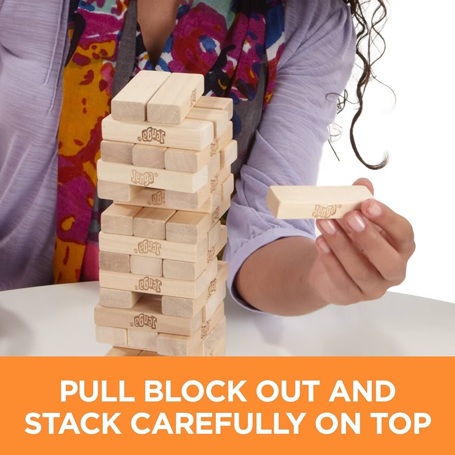 Hasbro Gaming Jenga Wooden Blocks - Trendytoys