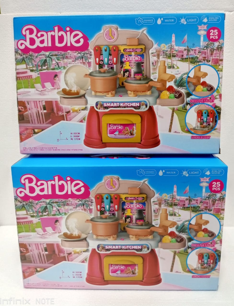 Home Kitchen Play Set 26 Pcs and Only Barbie 25 pcs - Trendytoys