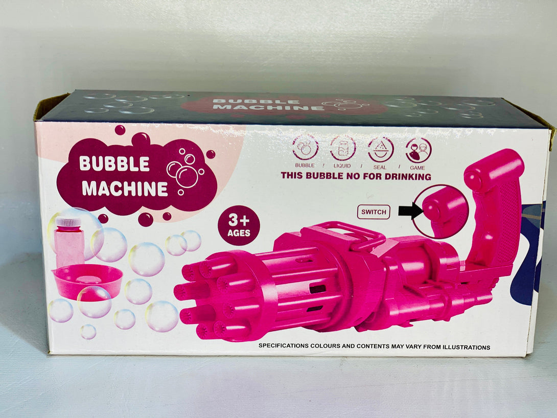 9 Holes Gatling Electric Bubble Gun - Trendytoys