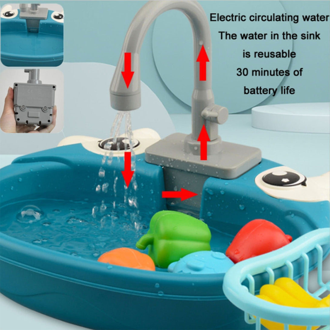 kitchen-electric-circulating-water-dishwashersink-toy-for-kids