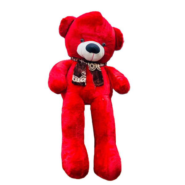 5.5 Feet Red Teddy Bear with Muffler - Trendytoys