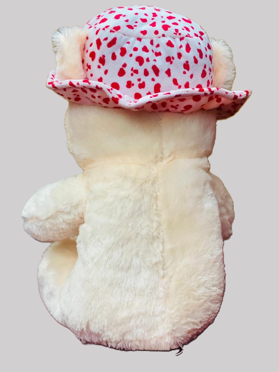 2.5 Feet Cute Pink and White Teddy Love with Cap - Trendytoys