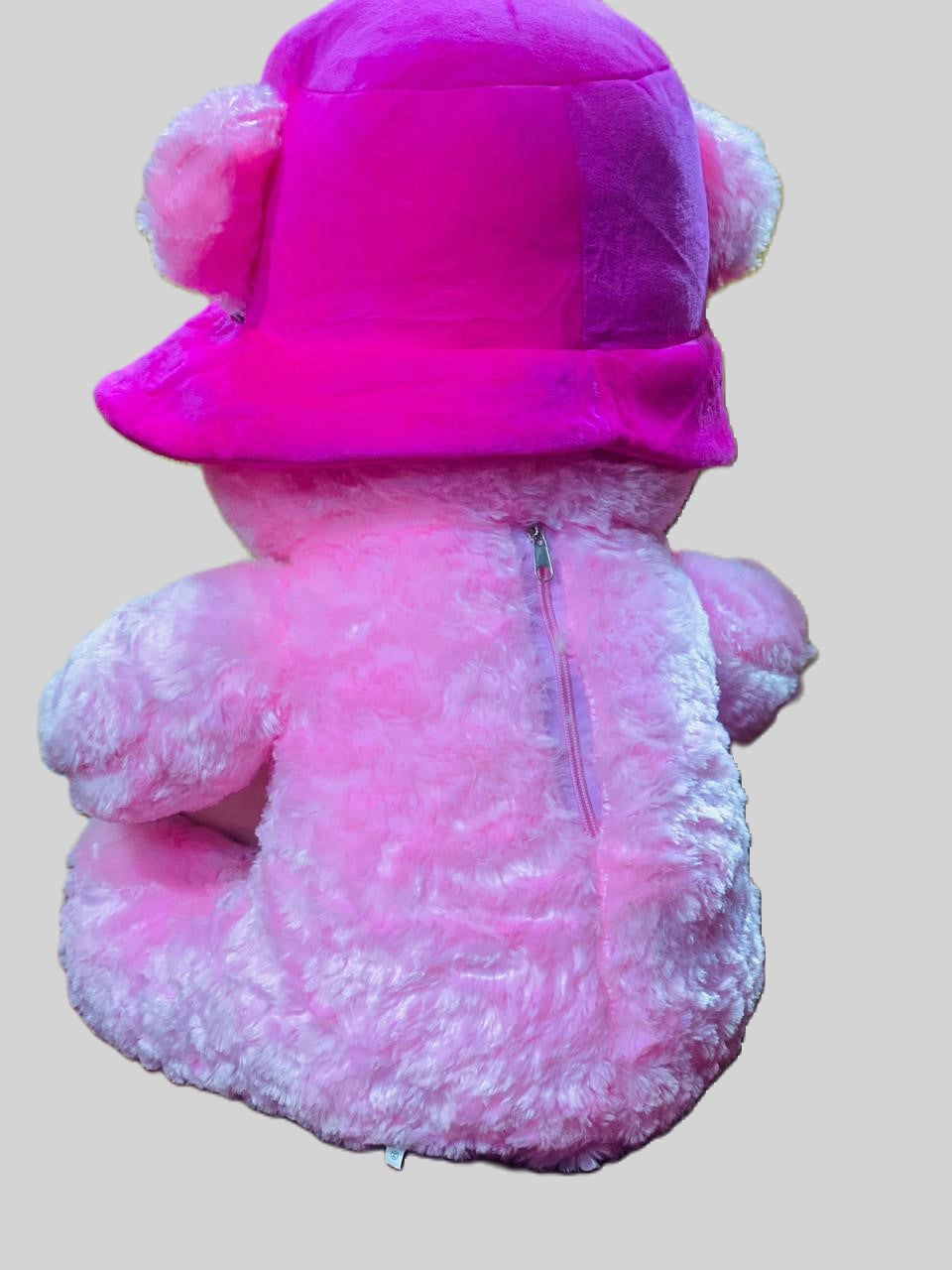 2.5 Feet Cute Pink and White Teddy Love with Cap - Trendytoys